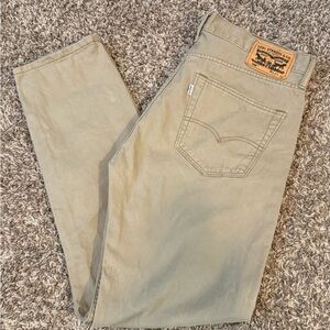 Levi’s 508 Slim Taper Khaki Jeans Men’s 34x32
